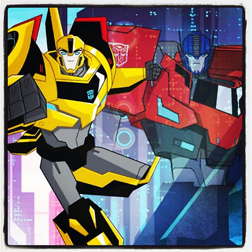 transformers robots in disguise optimus prime and bumblebee